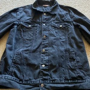 Jean jacket with hey Arnold graphics on the back